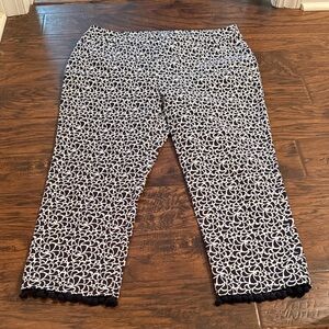 Chicos Black and White Trouser